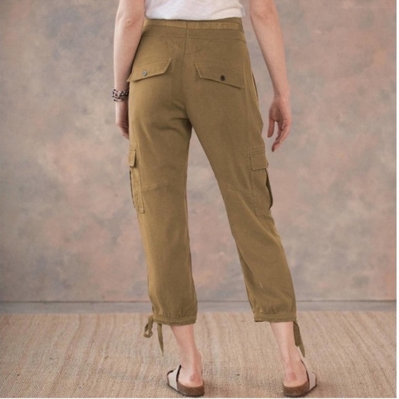 Sundance Iva Cargo Jogger Pants in Butternut Tan Size 6 - Picture 3 of 11
